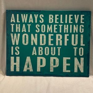 Inspirational wall canvas
